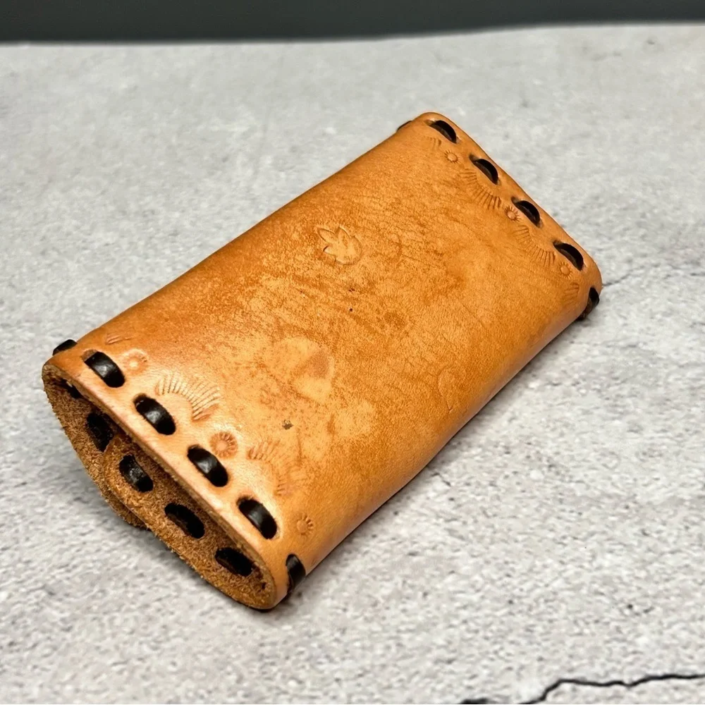 Tan Leather Key Holder